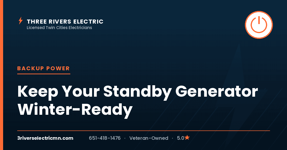 Standby generator maintenance to stay winter-ready