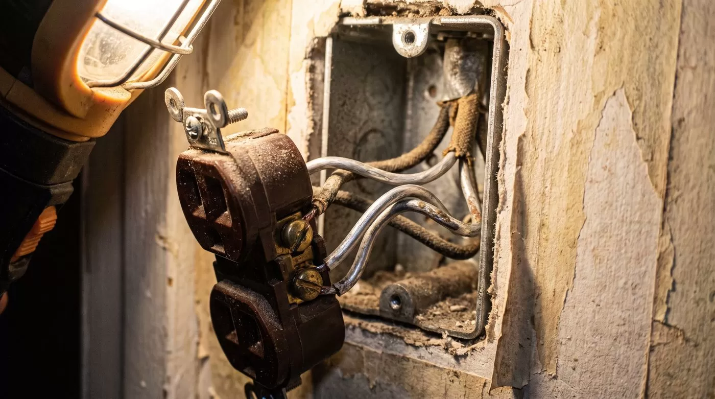 Aluminum branch wiring in an open junction box